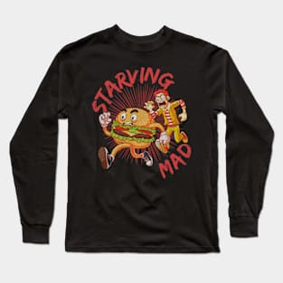 Starving mad | Burger on the Run! Long Sleeve T-Shirt